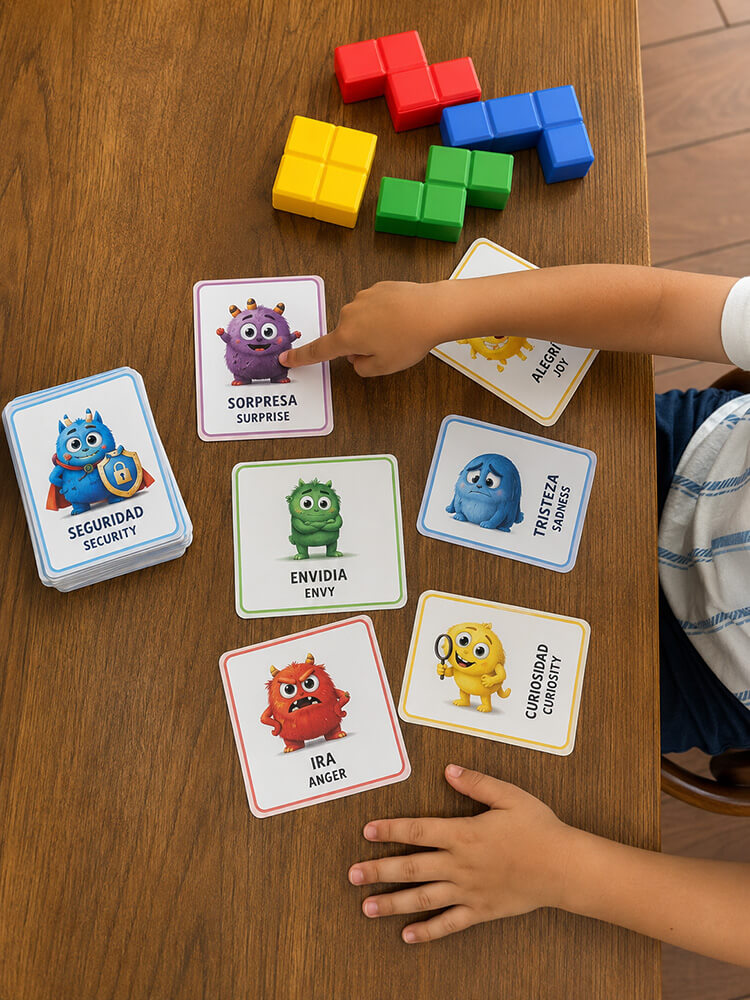 Material de terapia infantil, consultorio El Toreo, Mazatlán Material de emociones para terapia infantil en el consultorio de El Toreo, Mazatlán